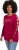 Ulla Popken Rhinestone Accent Statement Cutout Sleeve Stretch Knit Top Wine Red - Potištěná trička pro ženy - 
