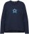 Ulla Popken Star Long Sleeve Graphic Tee Navy Blue - Potištěná trička pro ženy - 