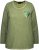 Ulla Popken Cold Dyed Sequined Heart Long Sleeve Tee Sage Green - Potištěná trička pro ženy - 