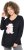 Ulla Popken Puppy Graphic Christmas Long Sleeve T-Shirt Black - Trička - 