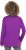Ulla Popken Metallic Graphic Holiday Tee Dark Purple - Potištěná trička pro ženy - 