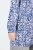Ulla Popken Allover Printed Pleated Long Sleeve Tee Dark Blue - Potištěná trička pro ženy - Dámská trička s potiskem