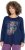 Ulla Popken Inverted Seam Long Sleeve Graphic Tee Ink Blue - Trička - 