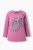 Ulla Popken Inverted Seam Long Sleeve Graphic Tee Dark Rose - Potištěná trička pro ženy - 