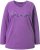 Ulla Popken Dream Rhinestone Lettering Long Sleeve Tee Light Plum - Potištěná trička pro ženy - 
