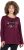 Ulla Popken Your Story Sequined Long Sleeve Tunic Tee Dark Ruby - Potištěná trička pro ženy - 