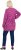 Ulla Popken Pleated Long Sleeve Floral Knit Tunic Summer Berry - Potištěná trička pro ženy - 