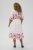 Kaffe Curve Rosa Midi Dress White Rose Border Flower - Šaty - 