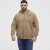 North Latitude Hoodie with Zipper Dark Sand TALL - TALL-velikosti - TALL-velikosti