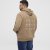 North Latitude Hoodie with Zipper Dark Sand TALL - TALL-velikosti - TALL-velikosti
