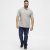 North Latitude Polo Short Sleeve Grey - Polokošile - Polokošile 2XL-8XL - Trička s límečkem 2XL-8XL