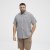 North Latitude Shirt Short Sleeve Checked Grey - Košile - Košile 2XL-10XL