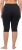 Ulla Popken Stretch Knit Bike Shorts Blue - Džíny & Kalhoty ve Velkých Velikostech – Plus Size - 