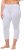 Ulla Popken Basic Stretch Knit Capris White - Džíny & Kalhoty ve Velkých Velikostech – Plus Size - 