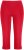 Ulla Popken Basic Stretch Knit Capris Red - Džíny & Kalhoty ve Velkých Velikostech – Plus Size - 