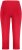 Ulla Popken Basic Stretch Knit Capris Red - Džíny & Kalhoty ve Velkých Velikostech – Plus Size - 