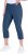 Ulla Popken Stretch Basic Bengaline Capri Pants Denim Blue - Džíny & Kalhoty ve Velkých Velikostech – Plus Size - 