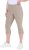 Ulla Popken Bengaline Elastic Waist Stretch Capri Pants Orange - Džíny & Kalhoty ve Velkých Velikostech – Plus Size - 