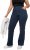 Ulla Popken Wide Leg Elastic Waist Mary Fit Marlene Stretch Jeans Denim Blue - Džíny & Kalhoty ve Velkých Velikostech – Plus Size - 