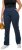 Ulla Popken Straight Leg Elastic Waist Mandy Fit Stretch Jeans Denim Blue - Džíny & Kalhoty ve Velkých Velikostech – Plus Size - 