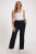 Ulla Popken Drawstring Elastic Waist Mary Fit Linen Pants Black - Džíny & Kalhoty ve Velkých Velikostech – Plus Size - 