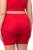 Ulla Popken Lace Hem Stretch Viscose Knit Bicycle Length Lounge Shorts Red - Džíny & Kalhoty ve Velkých Velikostech – Plus Size - 