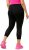 Ulla Popken Quick Dry Sport Crop Leggings Black - Džíny & Kalhoty ve Velkých Velikostech – Plus Size - 