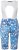 Ulla Popken Abstract Print Padded Cycling Shorts With Suspenders White - Džíny & Kalhoty ve Velkých Velikostech – Plus Size - 