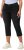 Ulla Popken Cropped Stretch Blend Mony Jeans Black - Džíny & Kalhoty ve Velkých Velikostech – Plus Size - 