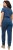 Ulla Popken Wrap Look Short Sleeve Denim Jumpsuit Blue - Džíny & Kalhoty ve Velkých Velikostech – Plus Size - 