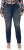 Ulla Popken Sammy Destroy 5 Pocket Jeans Blue Denim - Džíny & Kalhoty ve Velkých Velikostech – Plus Size - 