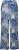 Ulla Popken Paisley Straight Leg Pull On Pants Blue - Džíny & Kalhoty ve Velkých Velikostech – Plus Size - 