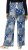 Ulla Popken Paisley Straight Leg Pull On Pants Blue - Džíny & Kalhoty ve Velkých Velikostech – Plus Size - 