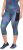 Ulla Popken Quick Dry Cropped Geometric Print Leggings Grey - Džíny & Kalhoty ve Velkých Velikostech – Plus Size - 