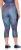 Ulla Popken Quick Dry Cropped Geometric Print Leggings Grey - Džíny & Kalhoty ve Velkých Velikostech – Plus Size - 