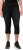 Ulla Popken Sienna Stretch Denim Capris Black - Džíny & Kalhoty ve Velkých Velikostech – Plus Size - 