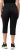 Ulla Popken Sienna Stretch Denim Capris Black - Džíny & Kalhoty ve Velkých Velikostech – Plus Size - 