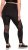 Ulla Popken Mesh Panel Leggings Black - Džíny & Kalhoty ve Velkých Velikostech – Plus Size - 