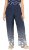 Ulla Popken Dot Gradient Wide Leg Elastic Waist Palazzo Pants Grey - Džíny & Kalhoty ve Velkých Velikostech – Plus Size - 
