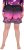 Ulla Popken Active Wide Leg Elastic Waist Palm Tree Pattern Mesh Shorts Black - Džíny & Kalhoty ve Velkých Velikostech – Plus Size - 