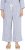Ulla Popken Coastal Stripe Linen Blend Elastic Waist Culottes Blue - Džíny & Kalhoty ve Velkých Velikostech – Plus Size - 