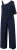 Ulla Popken Asymmetric Lace Panel Jumpsuit Navy - Džíny & Kalhoty ve Velkých Velikostech – Plus Size - 