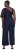 Ulla Popken Asymmetric Lace Panel Jumpsuit Navy - Džíny & Kalhoty ve Velkých Velikostech – Plus Size - 