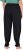 Ulla Popken Quick Drying Split Leg Elastic Waist Joggers Black - Džíny & Kalhoty ve Velkých Velikostech – Plus Size - 