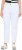 Ulla Popken Used Look 5 Pocket Comfy Waistband Mom Jeans Snow White - Džíny & Kalhoty ve Velkých Velikostech – Plus Size - 