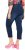 Ulla Popken Cropped Denim Look Stretch Fit Leggings Denim Blue - Džíny & Kalhoty ve Velkých Velikostech – Plus Size - 