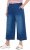 Ulla Popken Denim Culottes Blue - Džíny & Kalhoty ve Velkých Velikostech – Plus Size - 