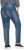 Ulla Popken Decorative Seam Stretch Fit Boyfriend Jeans Blue - Džíny & Kalhoty ve Velkých Velikostech – Plus Size - 