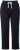 Ulla Popken Side Stripe Elastic Waist Joggers Black - Džíny & Kalhoty ve Velkých Velikostech – Plus Size - 