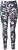 Ulla Popken Quick Drying Botanical Print Sport Leggings Black - Džíny & Kalhoty ve Velkých Velikostech – Plus Size - 